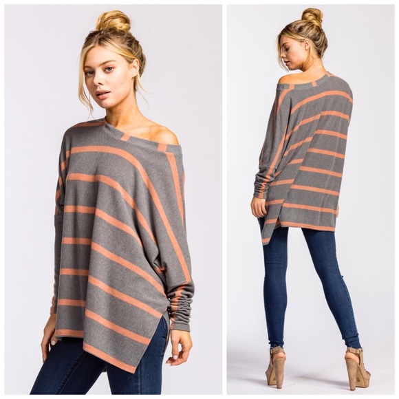 💕LAST 1! Off Shoulder Brushed Fabric Top' - Picture 4 of 5